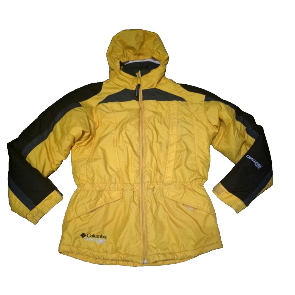 Columbia Sportswear Big Girls Snow Jacket Coat‎ Sz18/20 Yellow/Black with hood